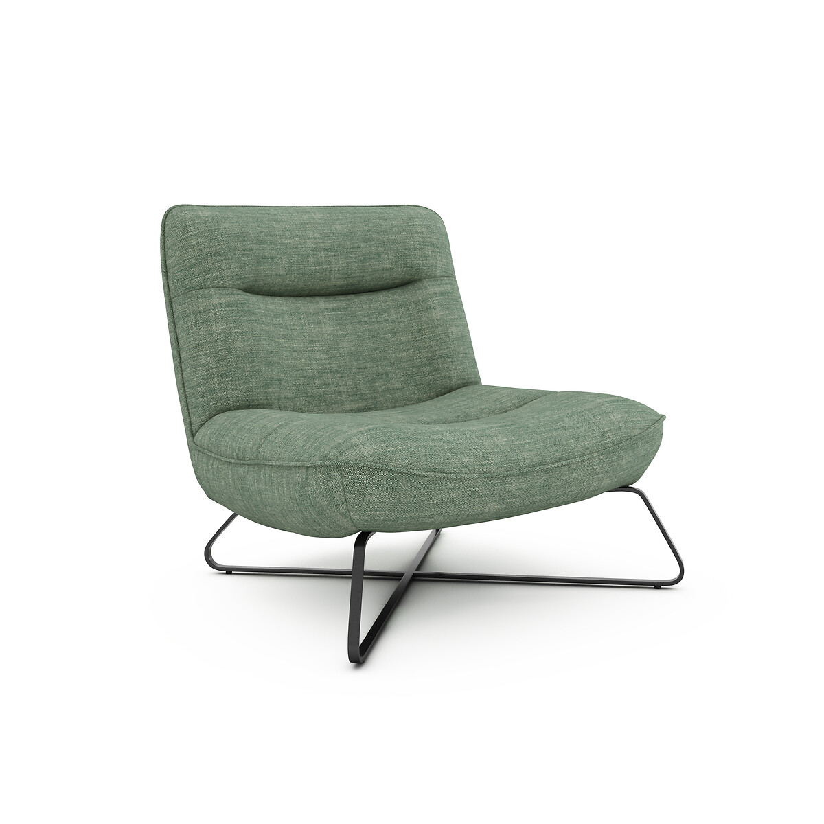 Кресло Из 100 льна Helma единый размер зеленый