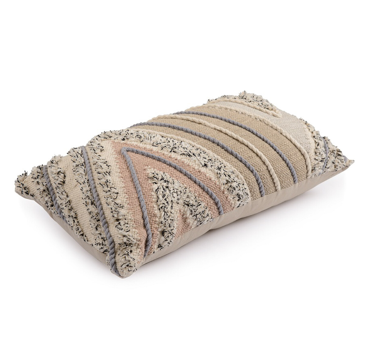 Подушка декоративная с кантом и бахромой из коллекции Ethnic 30х60 см  единый размер разноцветный LaRedoute - фото 2