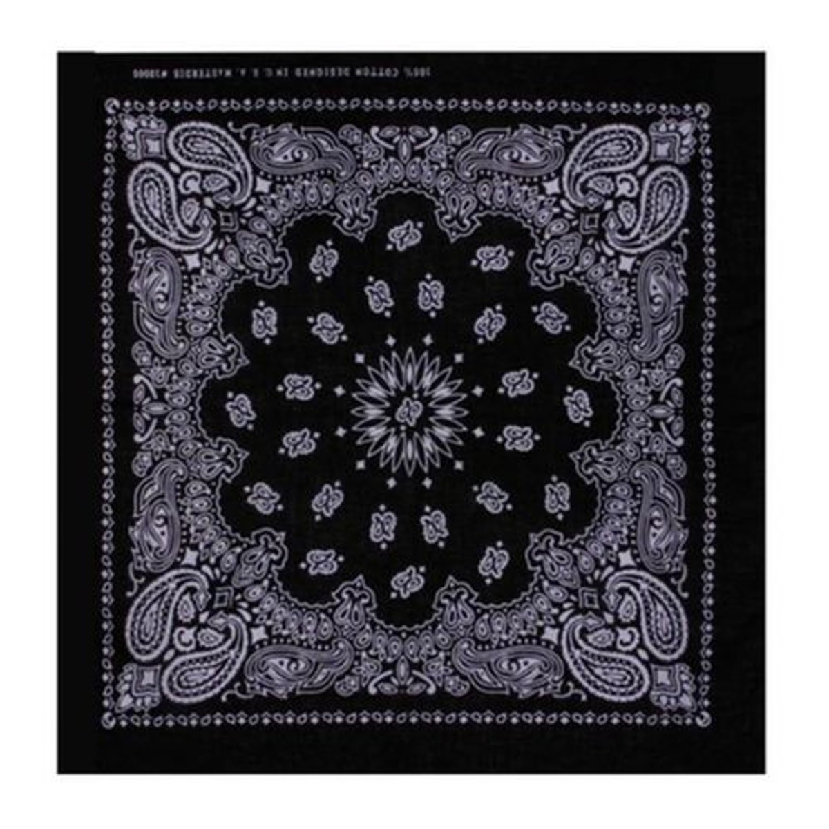 Bandana Noir Paisley Masterdis 50x50 cm Foulard