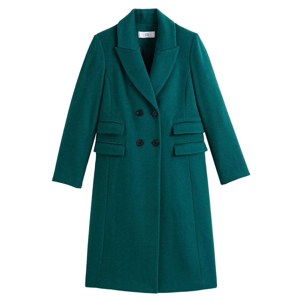 Пальто La Redoute Из шерстяного драпа 34 (FR) - 40 (RUS) зеленый, размер 34 (FR) - 40 (RUS) Из шерстяного драпа 34 (FR) - 40 (RUS) зеленый - фото 5