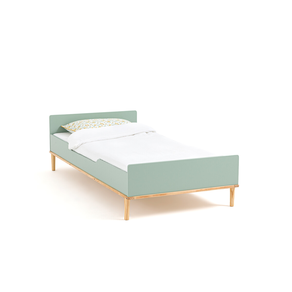 Кровать детская JIMI 90 x 190 см зеленый кровать из массива сосны с пологом и основанием spidou 90 x 200 см каштановый