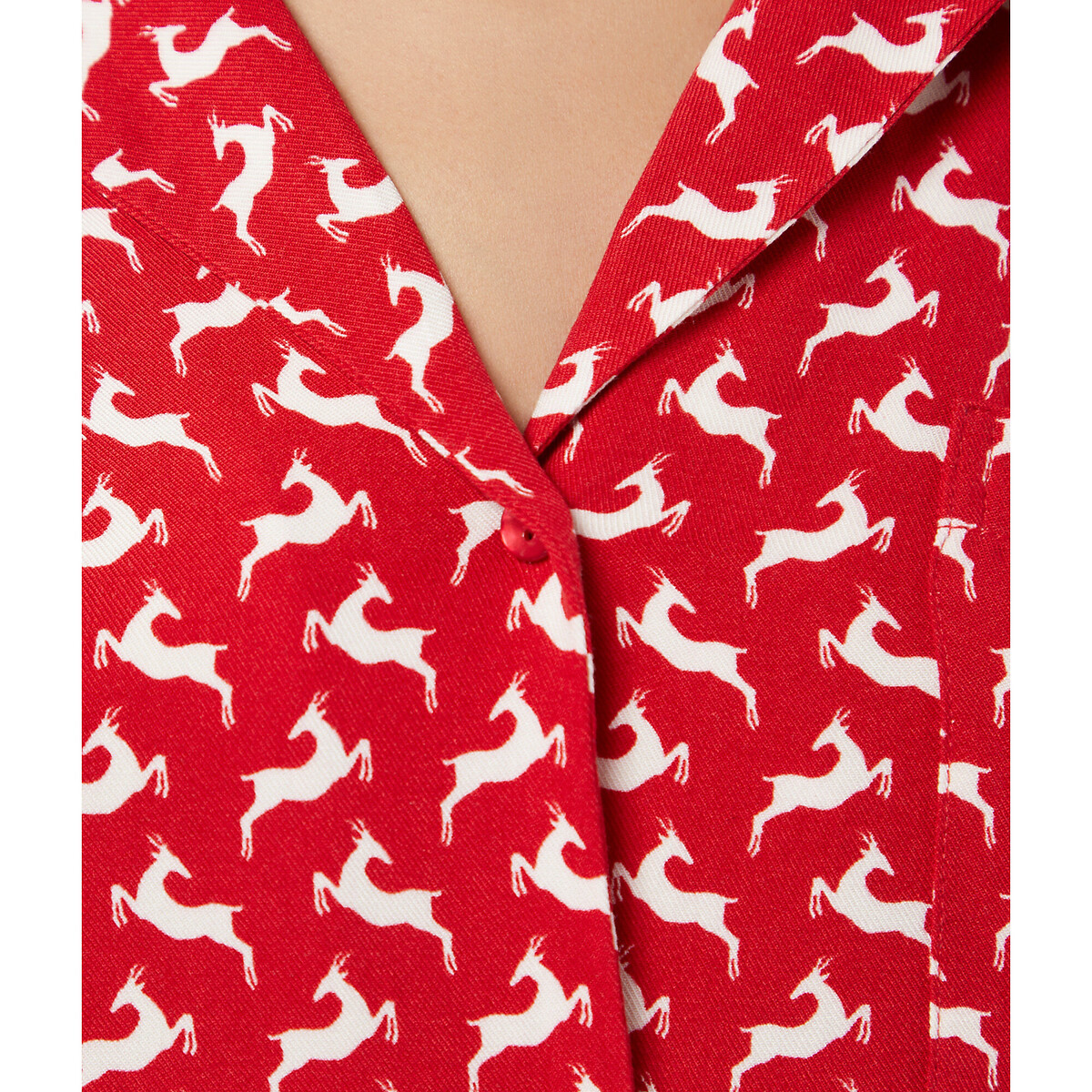 Пижамная Рубашка Elwin XL красный LaRedoute, размер XL - фото 3