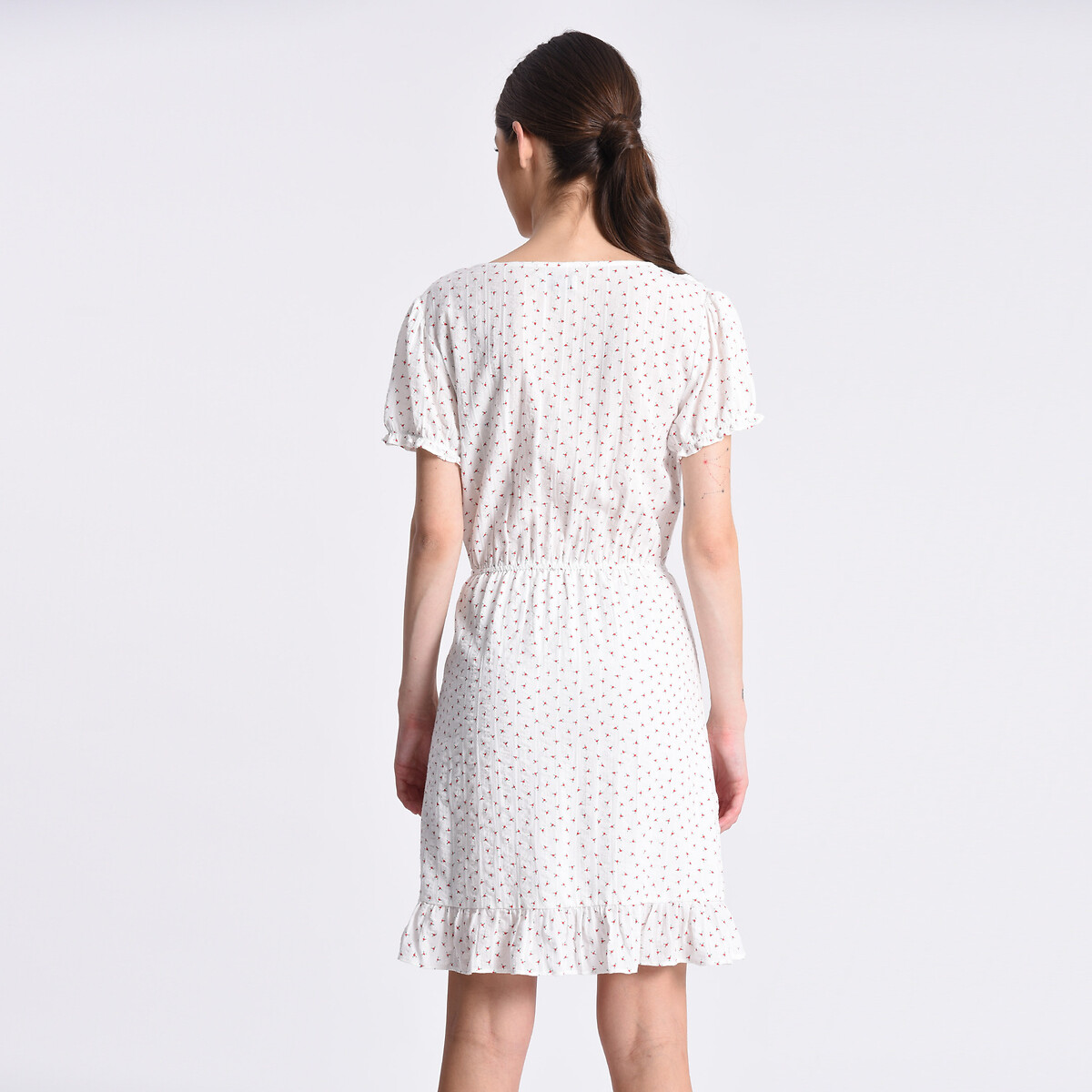 Платье MOLLY BRACKEN С запахом и воланом S белый, размер S - фото 2
