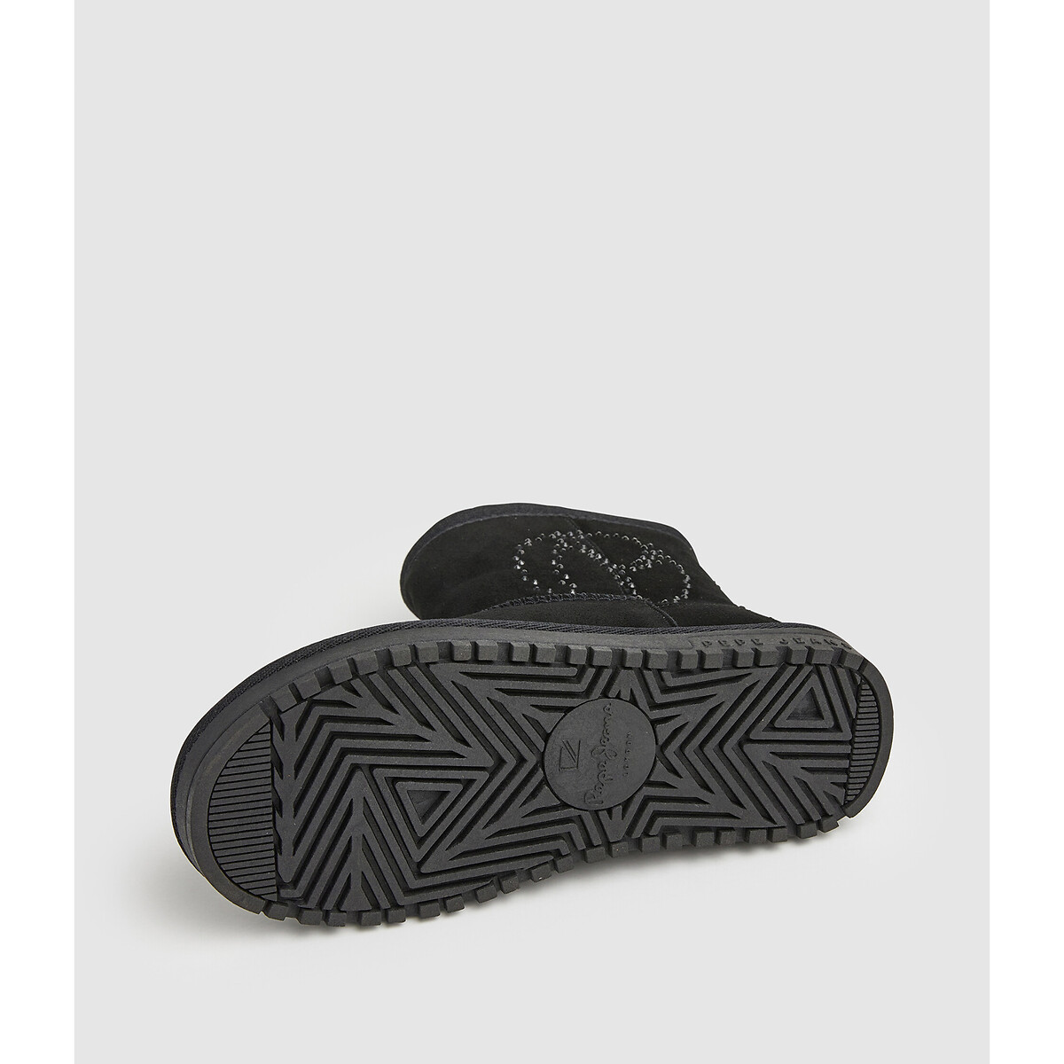 Ботинки Кожаные на меху Diss Gloss 36 черный LaRedoute, размер 36 - фото 5