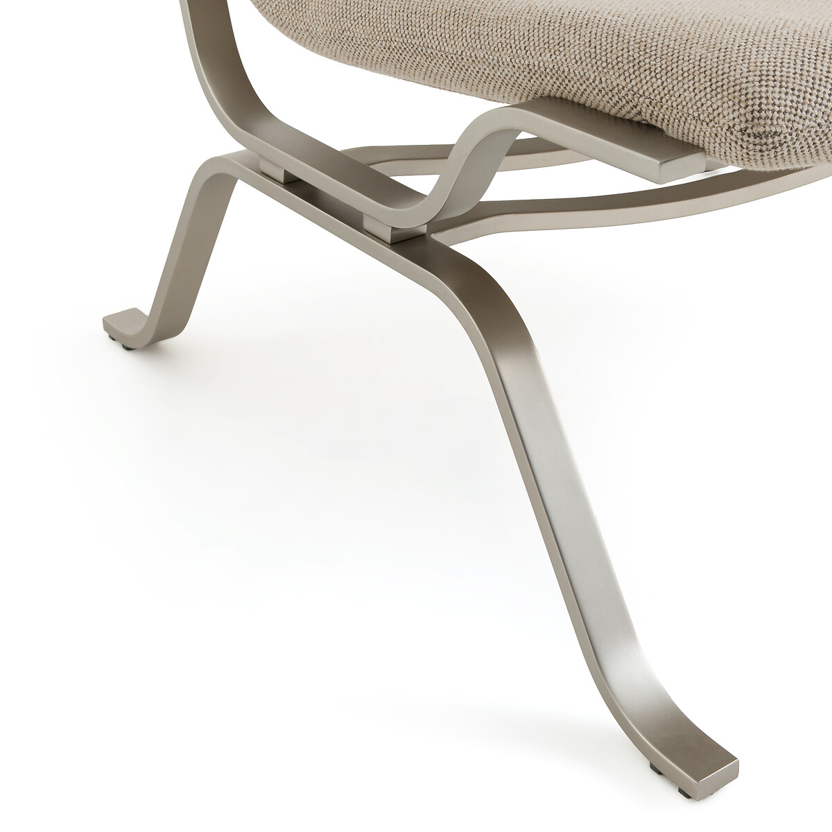 Кресло Плетеное из ткани меланж и металла Pawel единый размер бежевый LaRedoute - фото 5