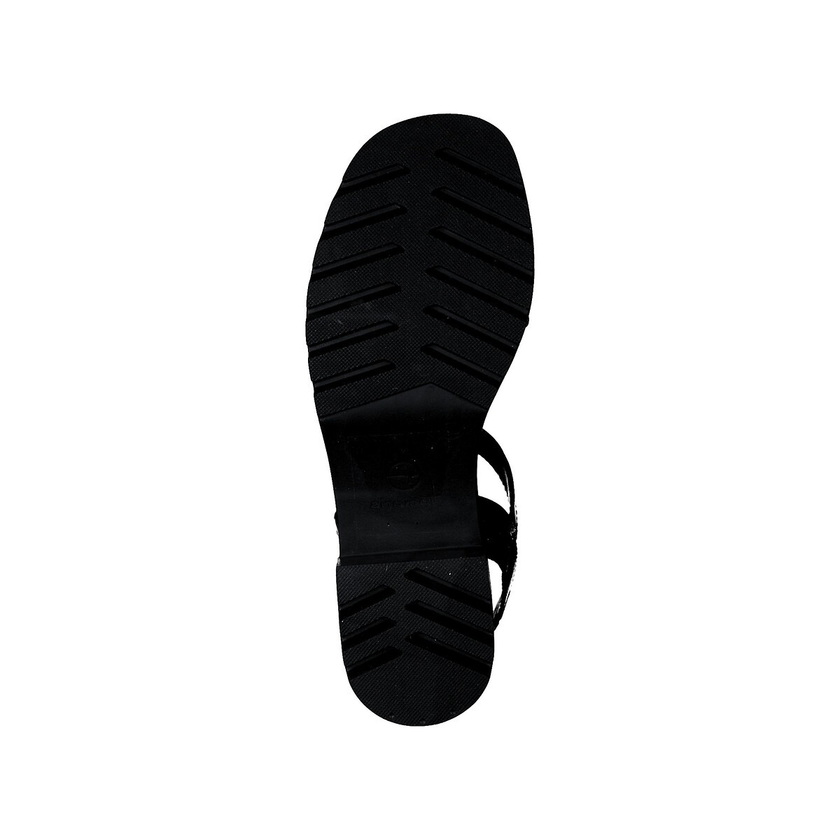 Босоножки чанки на каблуке  39 черный LaRedoute, размер 39 - фото 5