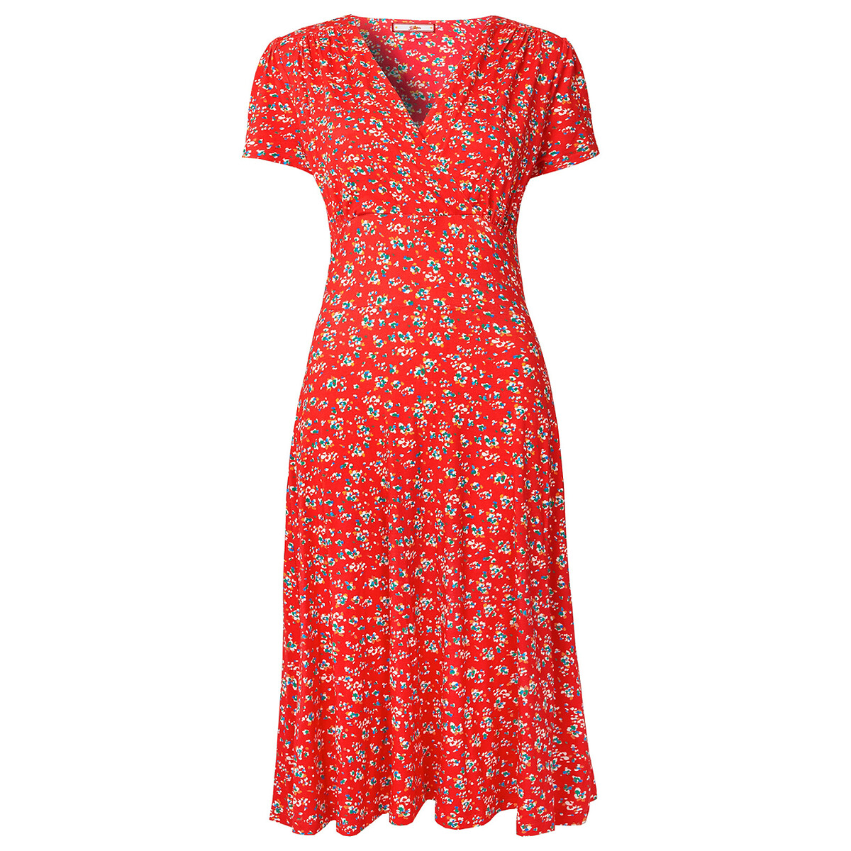 Платье JOE BROWNS Короткое с эффектом запаха приталенное 48 красный, размер 48 - фото 4