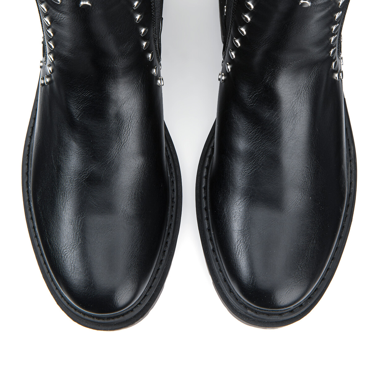 Ботинки-челси С заклепками 36 черный LaRedoute, размер 36 - фото 3