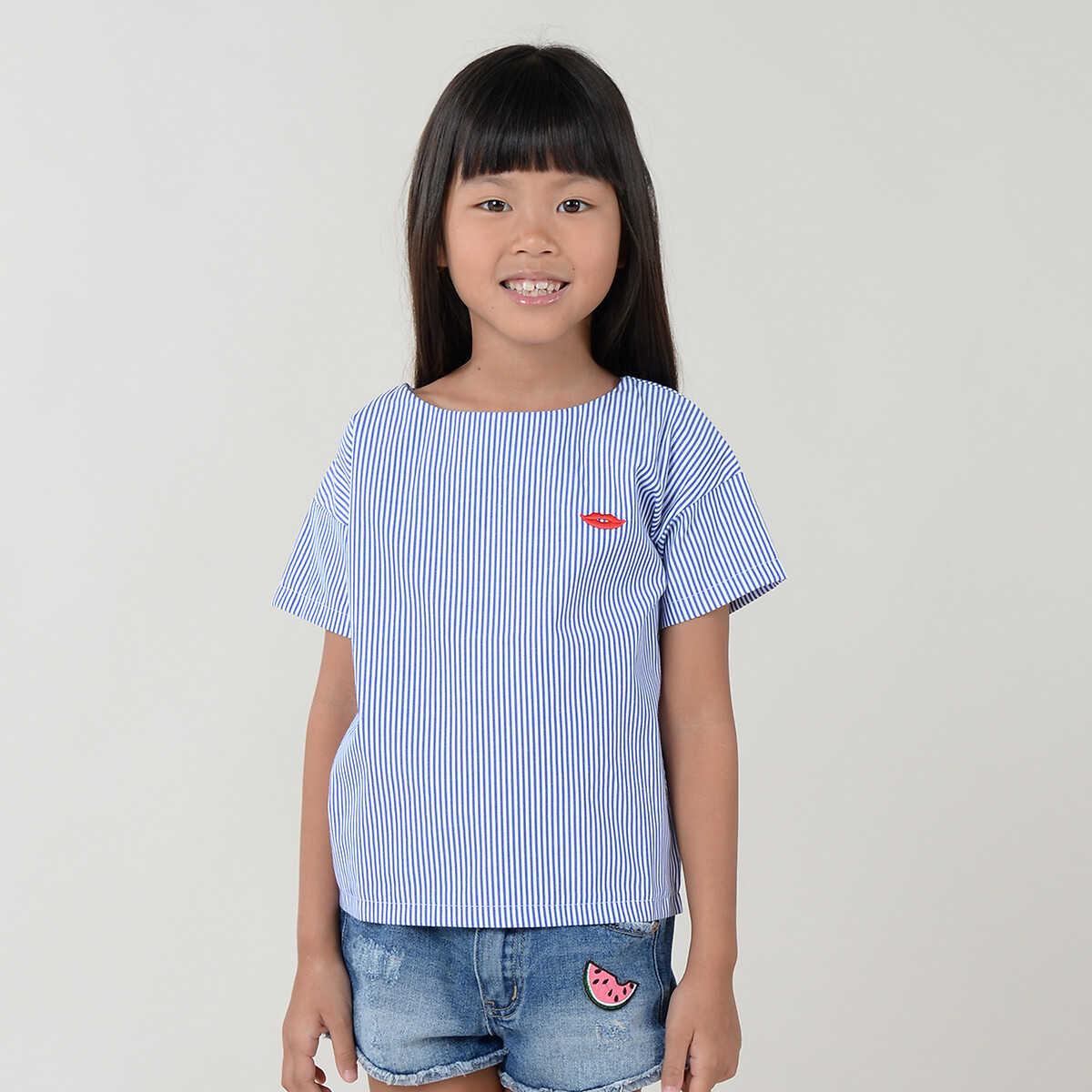 

Футболка MINI MOLLY, Синий, Футболка С короткими рукавами в полоску 4-14 лет 8/10 синий