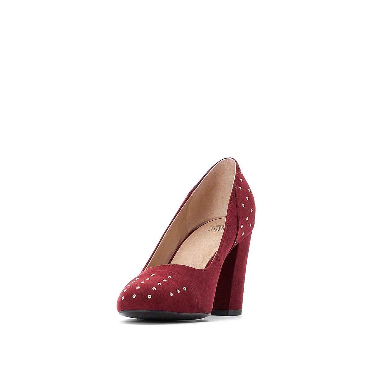 Туфли La Redoute На высоком каблуке с заклепками 36 красный, размер 36 - фото 2