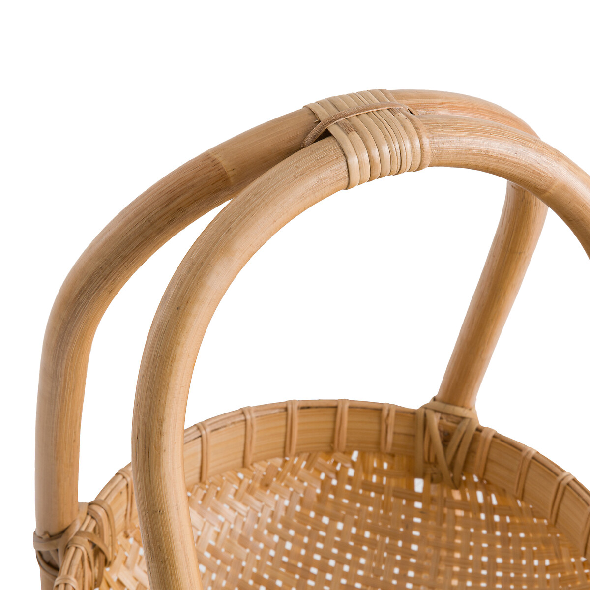 Этажерка с двумя маленькими корзинками из ротанга и бамбука Jyska  единый размер бежевый LaRedoute - фото 5