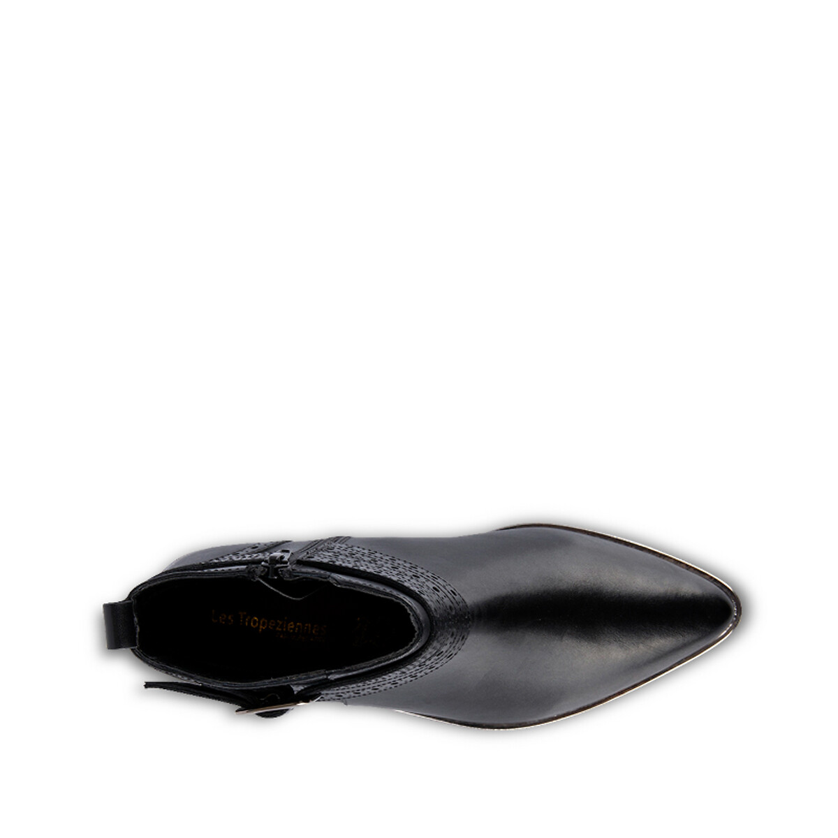 Ботинки LaRedoute На плоской подошве из кожи Zephir 41 черный, размер 41 - фото 3