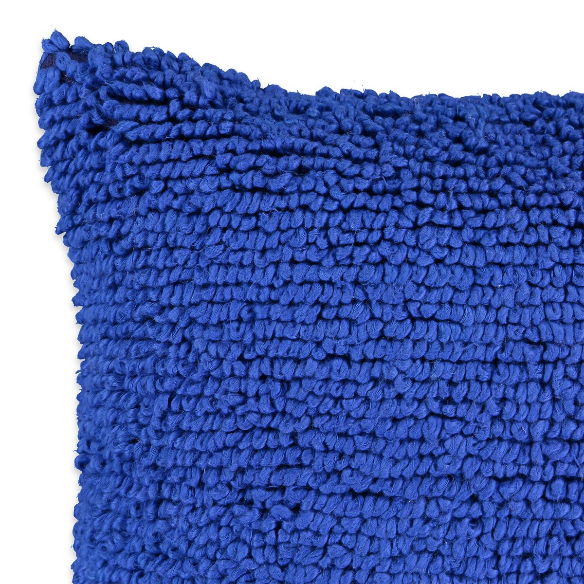 Чехол LaRedoute На подушку с ворсом Virginia 45 x 45 см синий, размер 45 x 45 см - фото 3