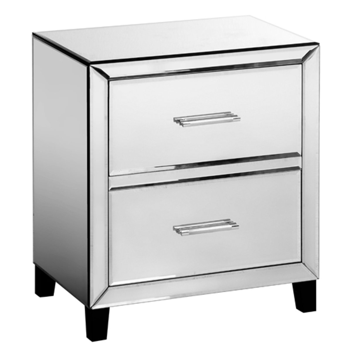 Image of ALOUETTE Mirrored Bedside Table