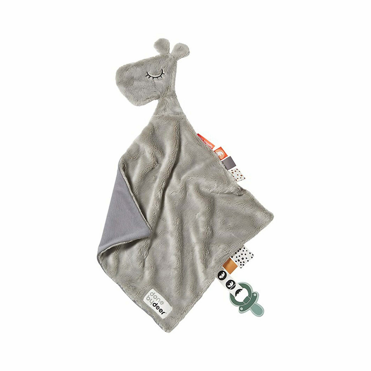 Boneco-doudou plano com clip para chupeta Raffi 4303055