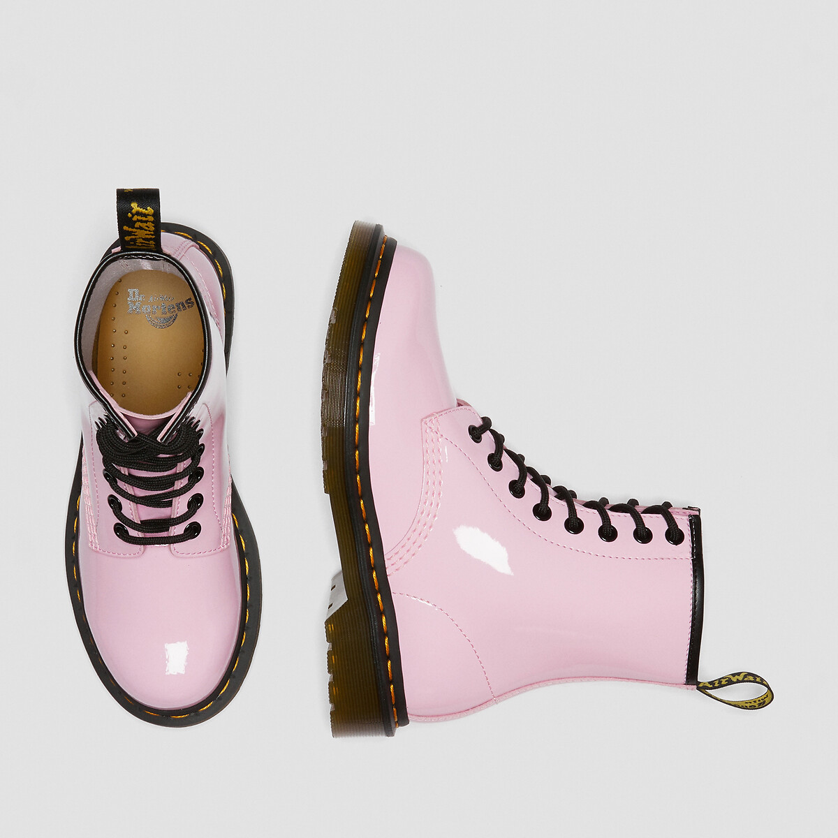 Ботинки LaRedoute Из лакированной кожи 1460 W 39 розовый, размер 39 - фото 5
