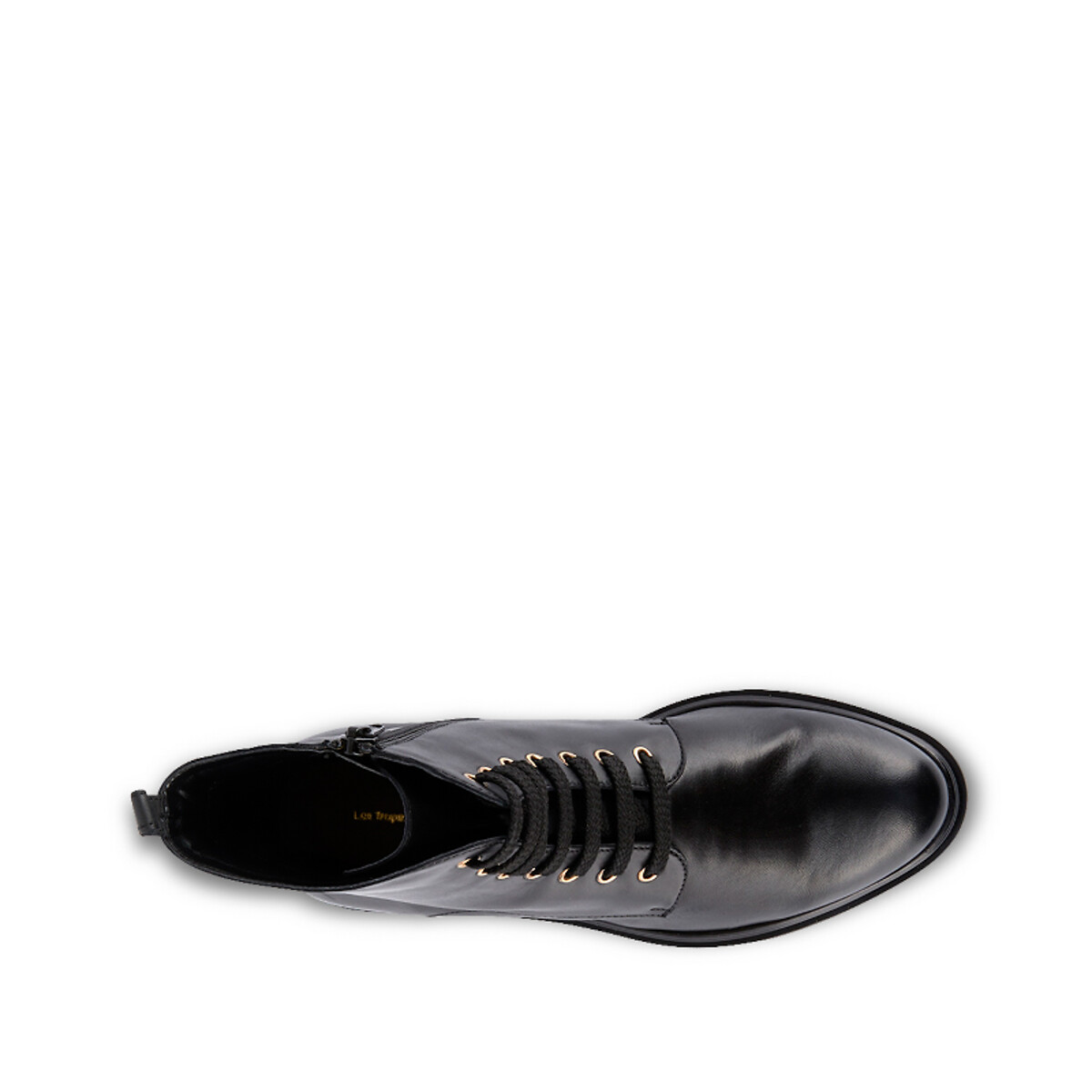 Ботинки LaRedoute Из кожи на шнуровке Soraya 39 черный, размер 39 - фото 3