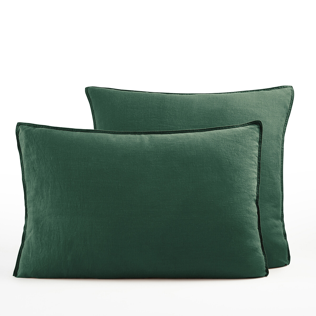 Наволочка На подушку из стираной пеньки Helm 65 x 65 см зеленый