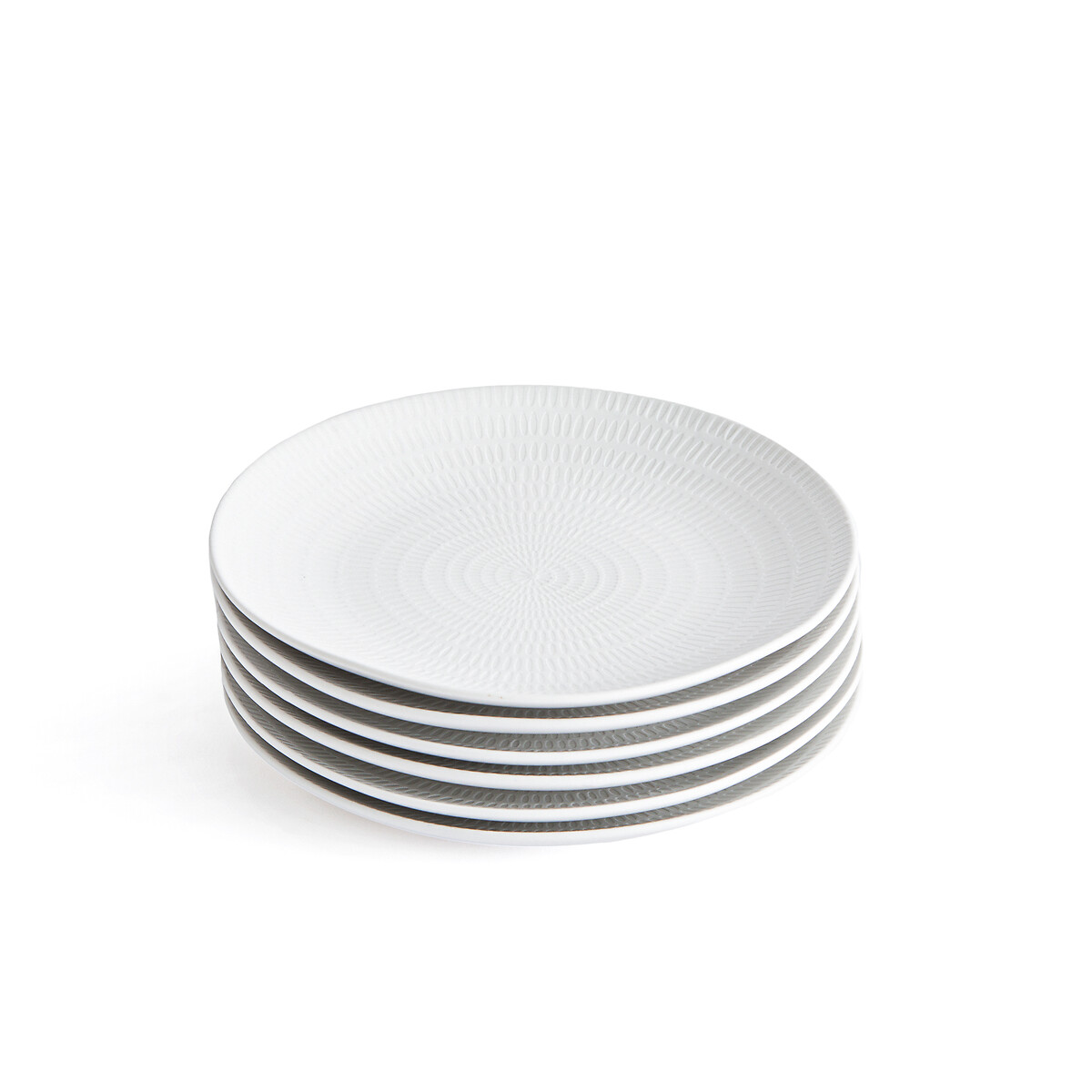 комплект из шести керамических тарелок maritsa единый размер разноцветный Комплект из шести десертных тарелок из керамики Rizia единый размер бежевый