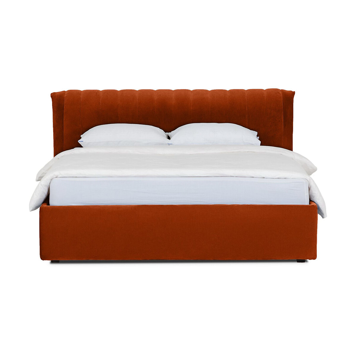 Кровать Queen Anastasia Lux 160 x 200 см оранжевый LaRedoute, размер 160 x 200 см - фото 2
