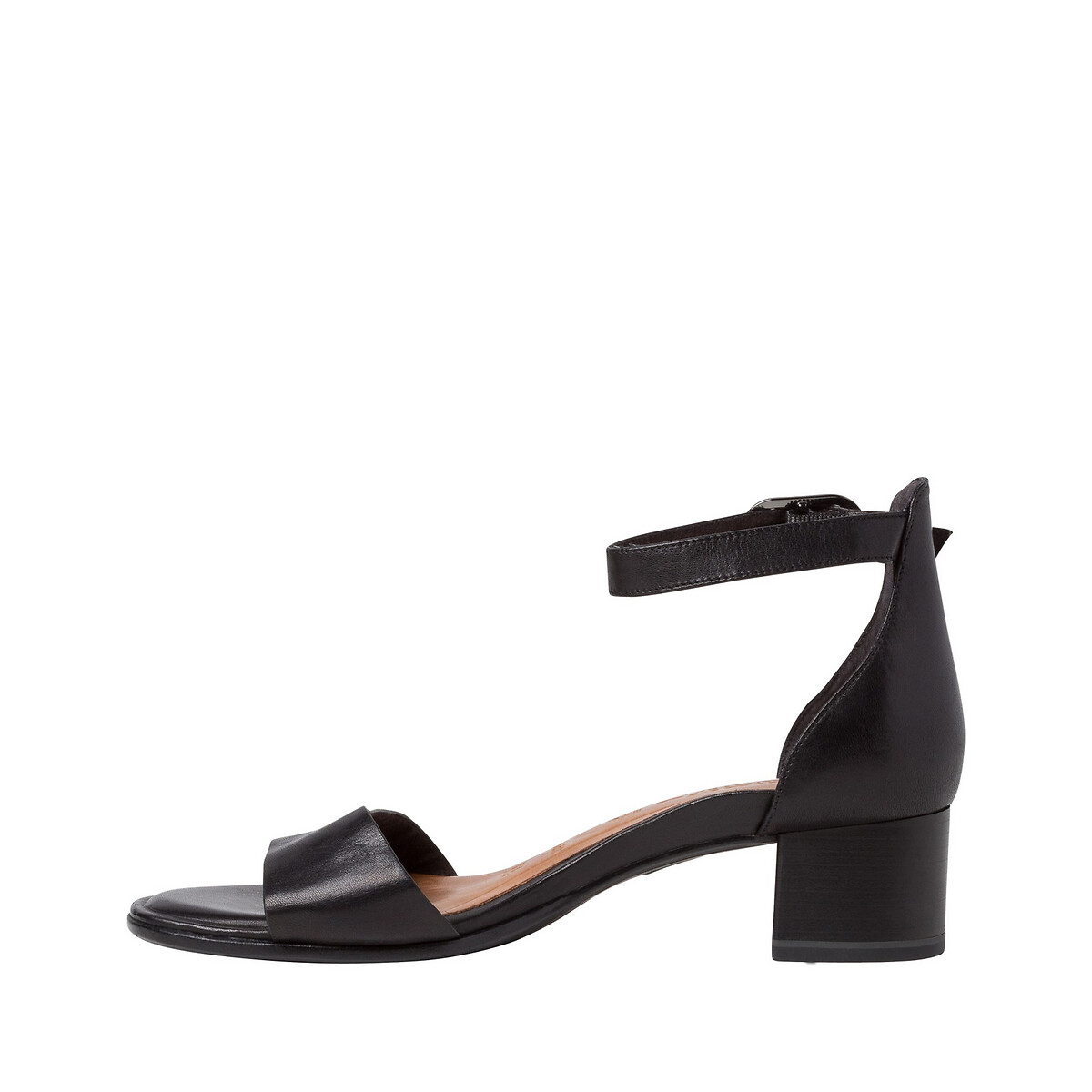 

Босоножки LaRedoute, Черный, Из кожи Lily 41 черный
