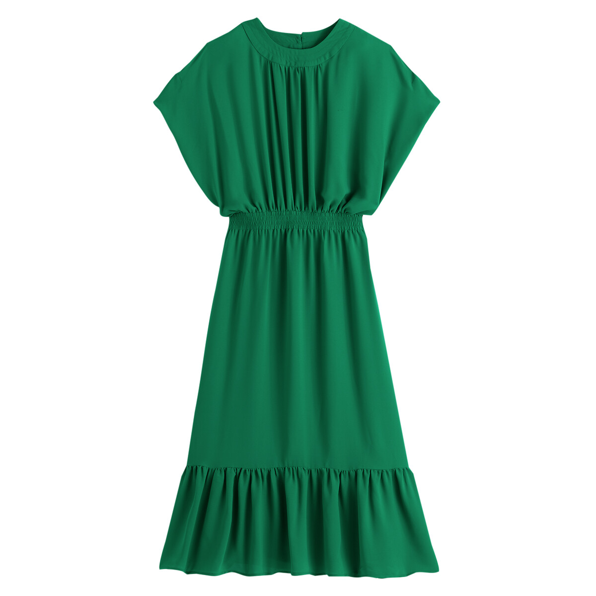 Платье Длинное с короткими рукавами 50 зеленый LaRedoute, размер 50 - фото 5