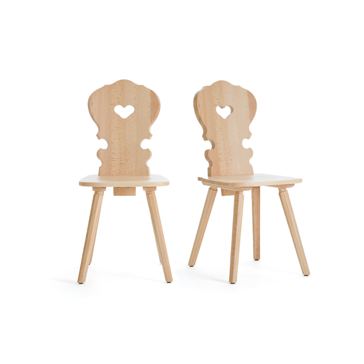Комплект из двух стульев из Массива бука Arthur единый размер бежевый