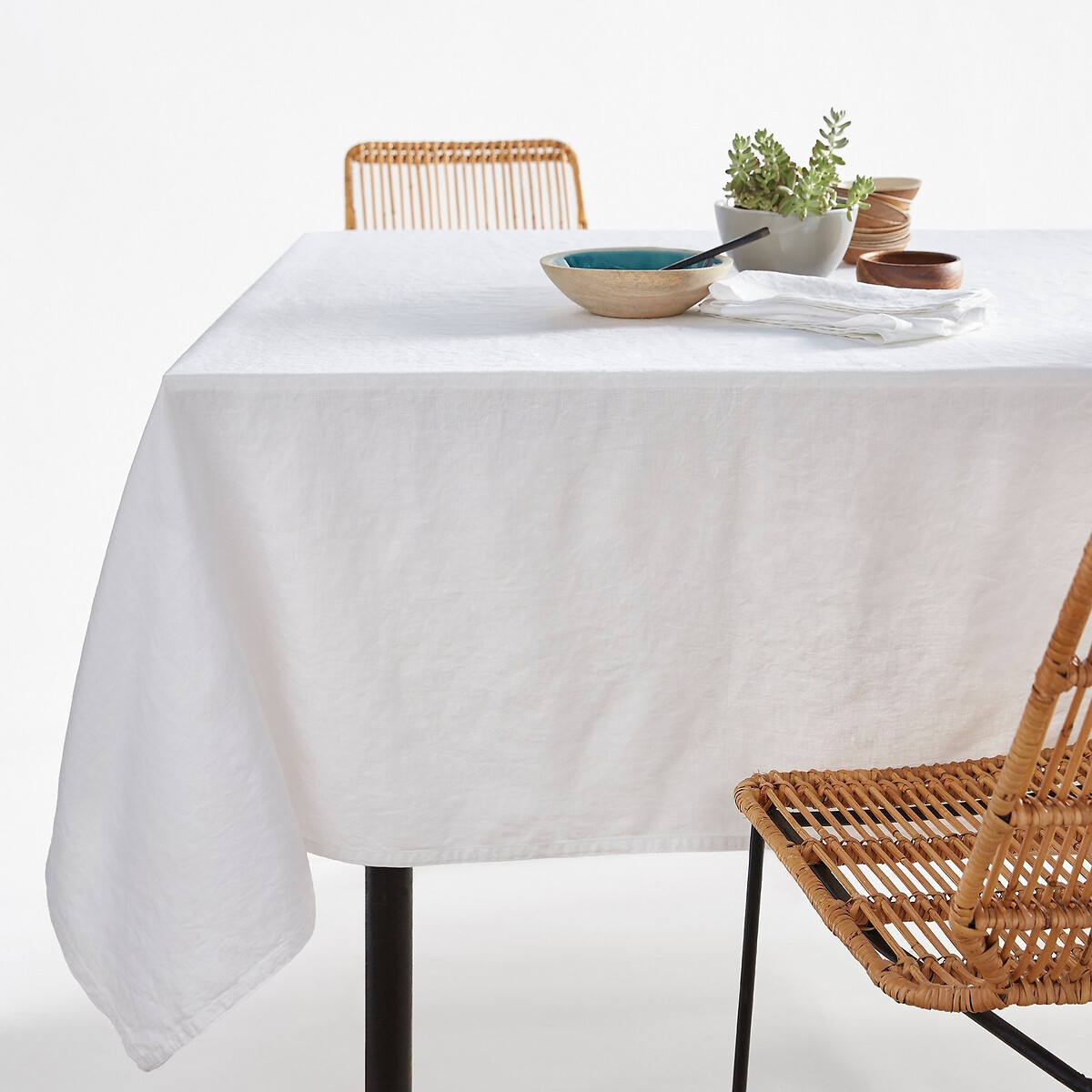 

Скатерть La Redoute, Белый, Из осветленного льна VICTORINE 170 x 250 см белый