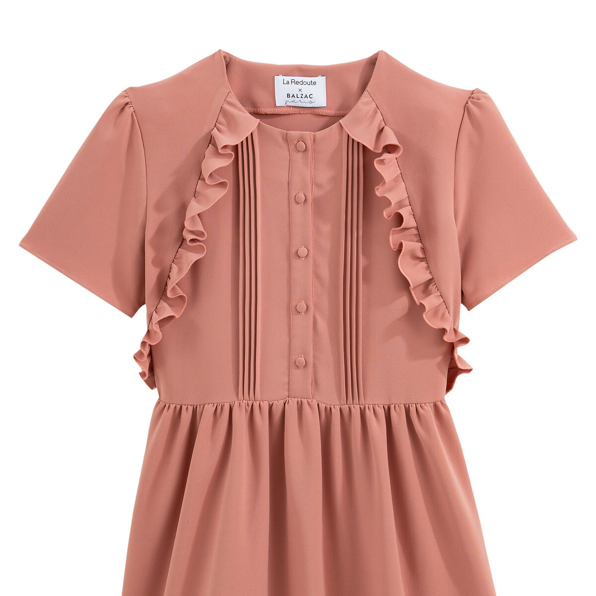 Платье La Redoute С короткими рукавами 34 (FR) - 40 (RUS) розовый, размер 34 (FR) - 40 (RUS) С короткими рукавами 34 (FR) - 40 (RUS) розовый - фото 2