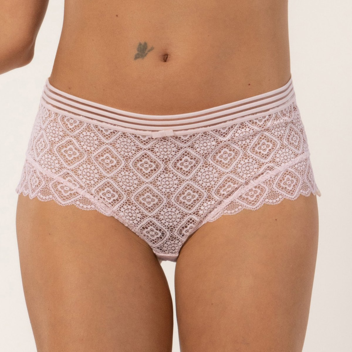 

Трусы La Redoute, Розовый, С высоким поясом из кружева Sienna S розовый