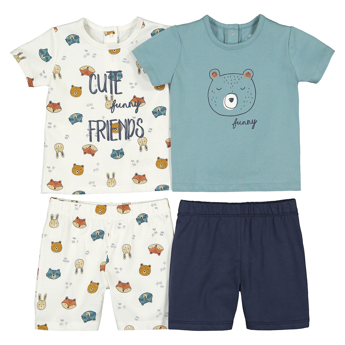 

Комплект из 2 пижам из LA REDOUTE COLLECTIONS, Бежевый, Биохлопка 3 мес-4 года 3 мес. - 60 см бежевый