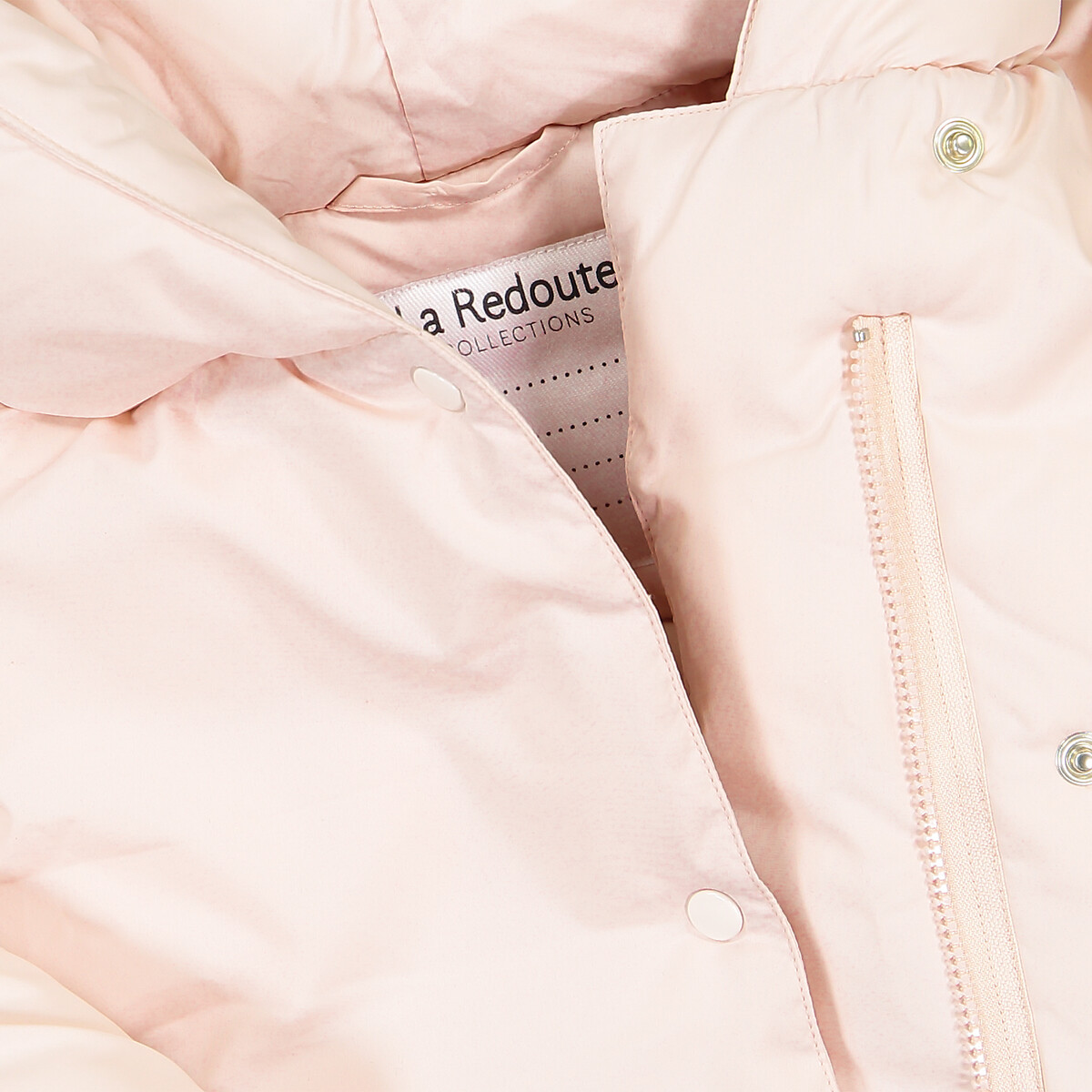 Куртка La Redoute Стеганая утепленная с капюшоном 3 мес-4 года 4 года - 102 см розовый, размер 4 года - 102 см - фото 5
