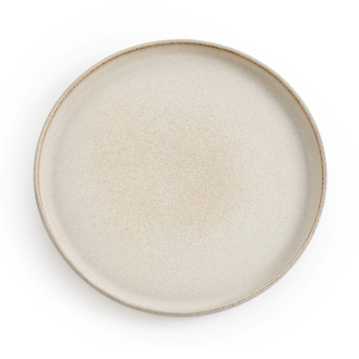 Комплект из 4 тарелок плоских Из керамики Gandra единый размер бежевый