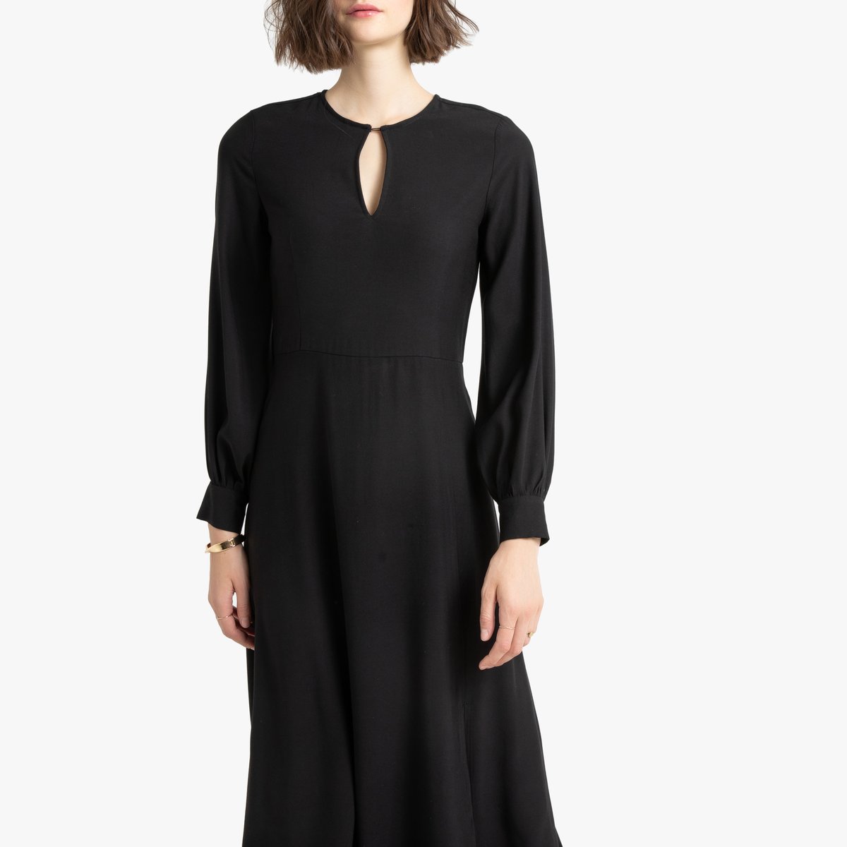 Платье La Redoute Макси с длинными рукавами 34 (FR) - 40 (RUS) черный, размер 34 (FR) - 40 (RUS) Макси с длинными рукавами 34 (FR) - 40 (RUS) черный - фото 2