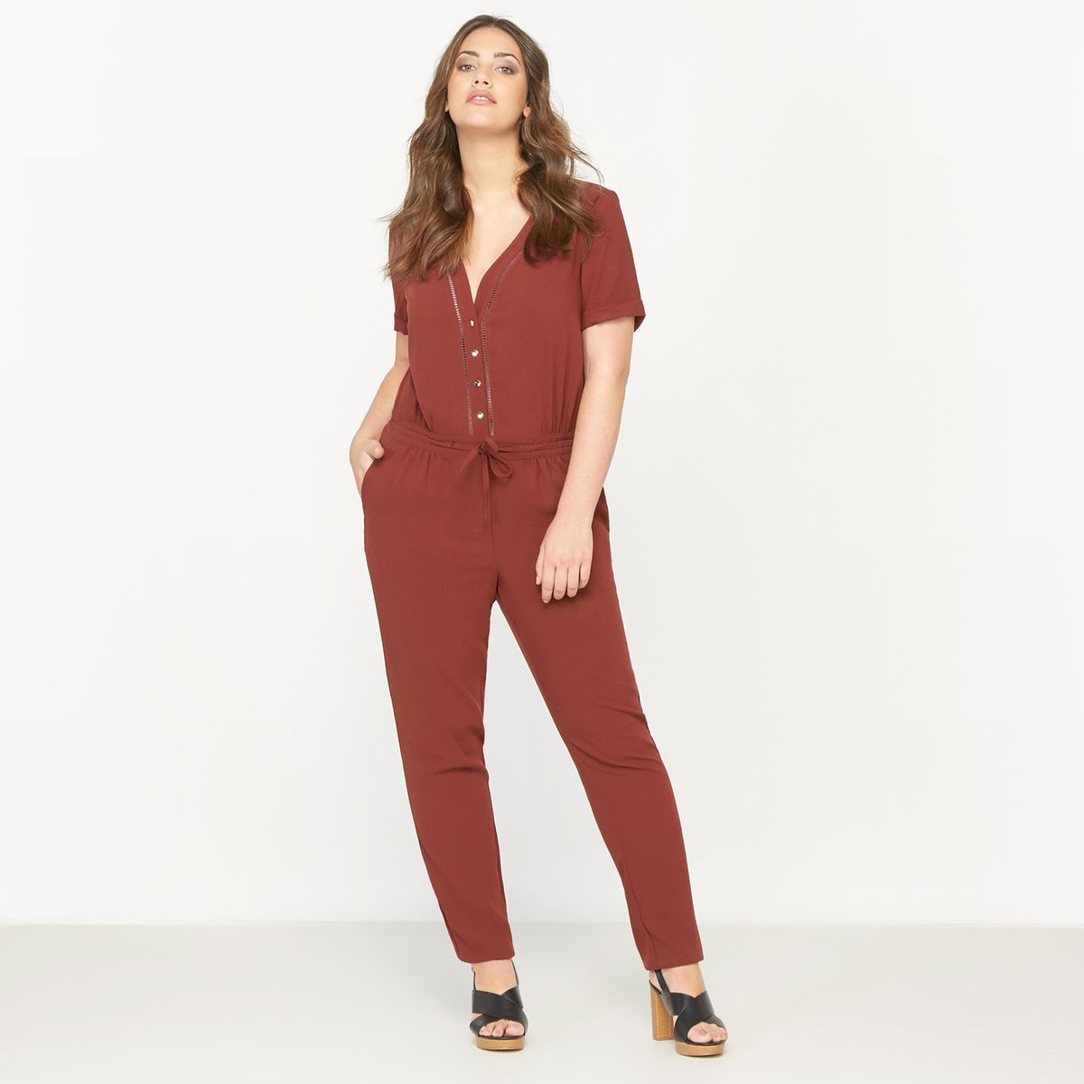 Combinaison-pantalon manches courtes