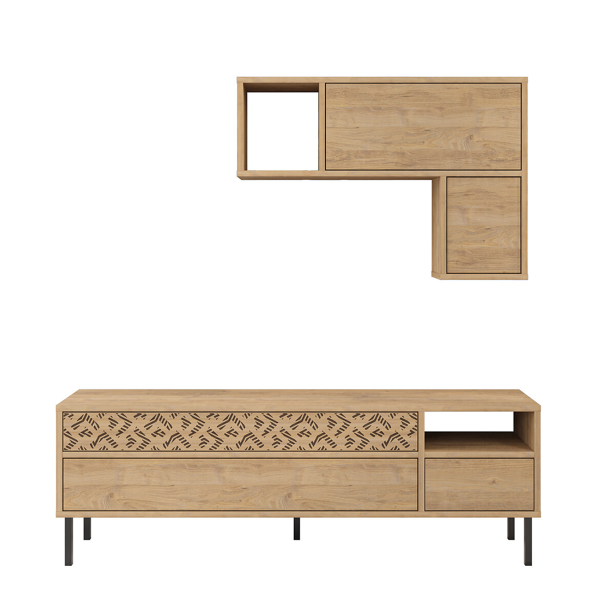 

ТВ LaRedoute, Каштановый, ТВ тумба HEATON TV UNIT 5622 единый размер каштановый