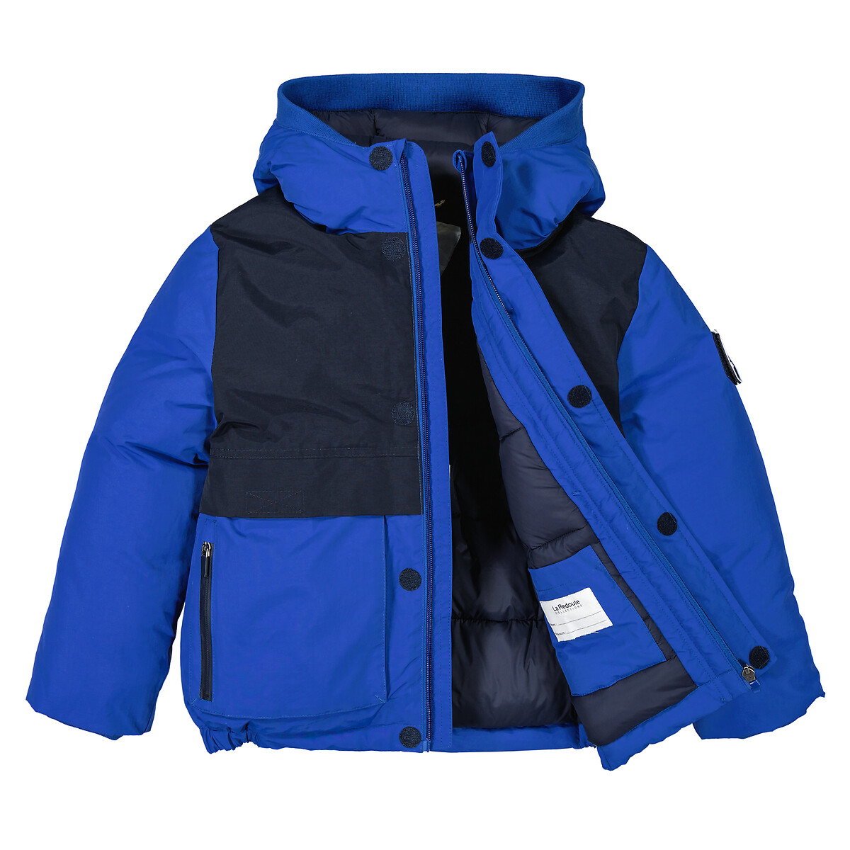Куртка стеганая утепленная с капюшоном  3 года - 94 см синий LaRedoute, размер 3 года - 94 см - фото 5