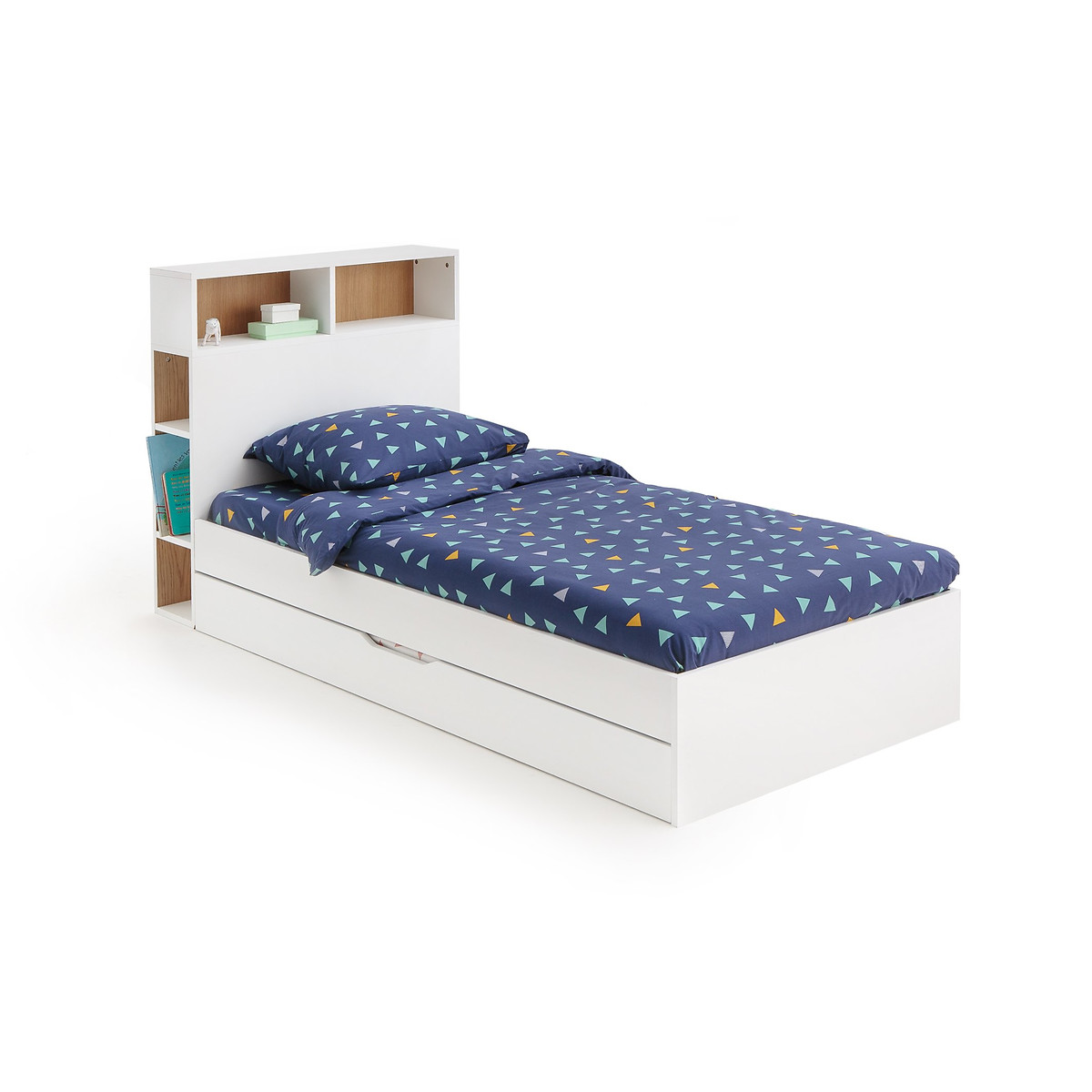 Кроватка Детская с кроватным основанием BIFACE 90 x 190 см белый