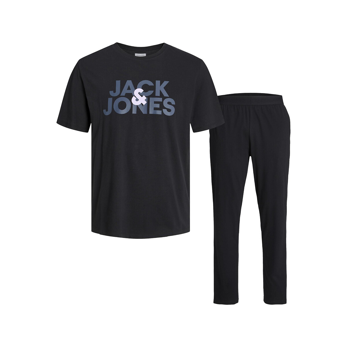 Комплект пижамный с брюками La Redoute L черный футболка la redoute l черный