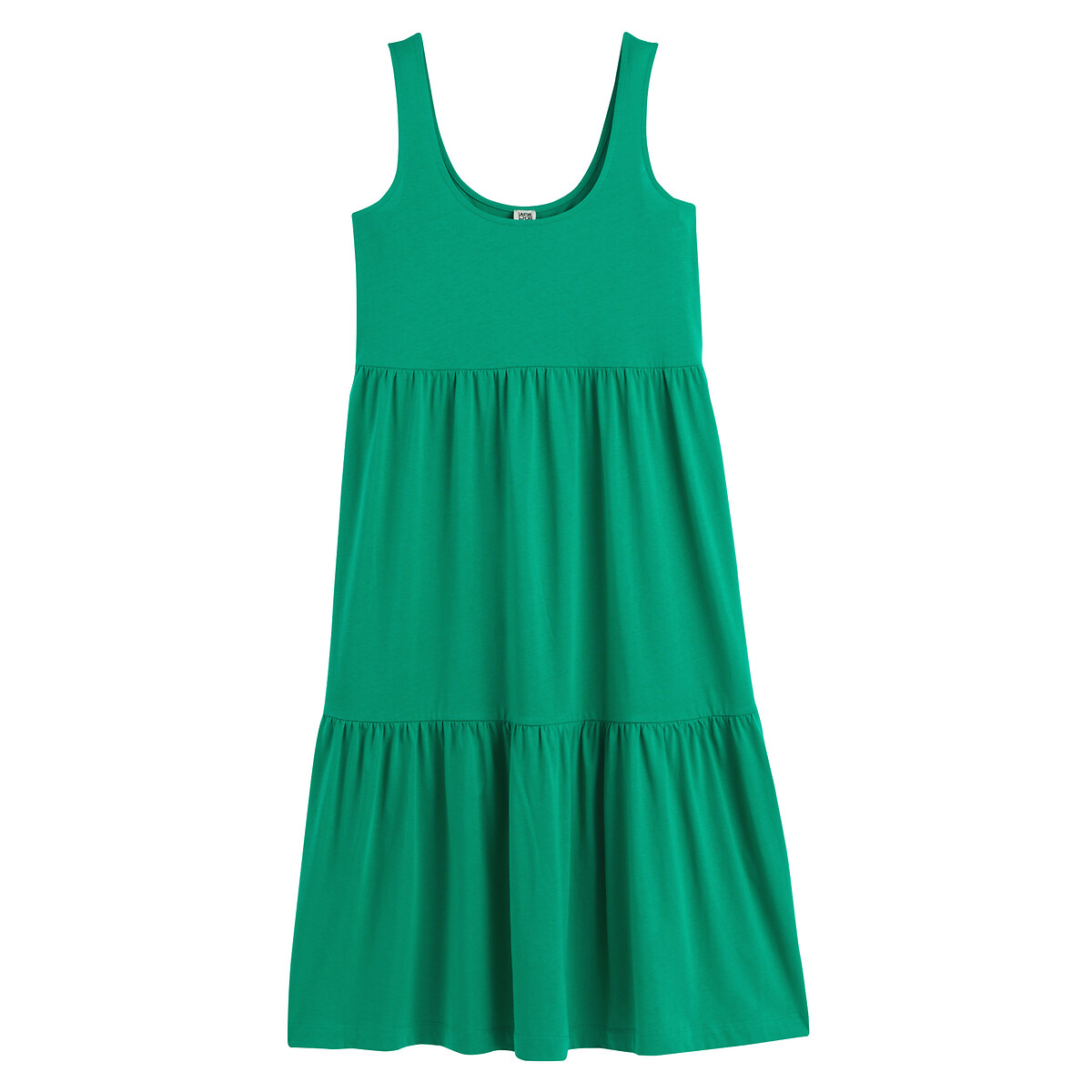 Платье без рукавов расклешенное из джерси  L зеленый LaRedoute, размер L - фото 5