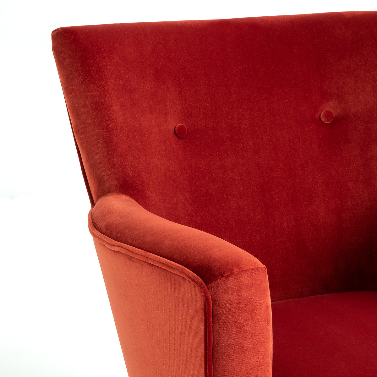 Кресло LaRedoute Велюровое William единый размер красный - фото 5