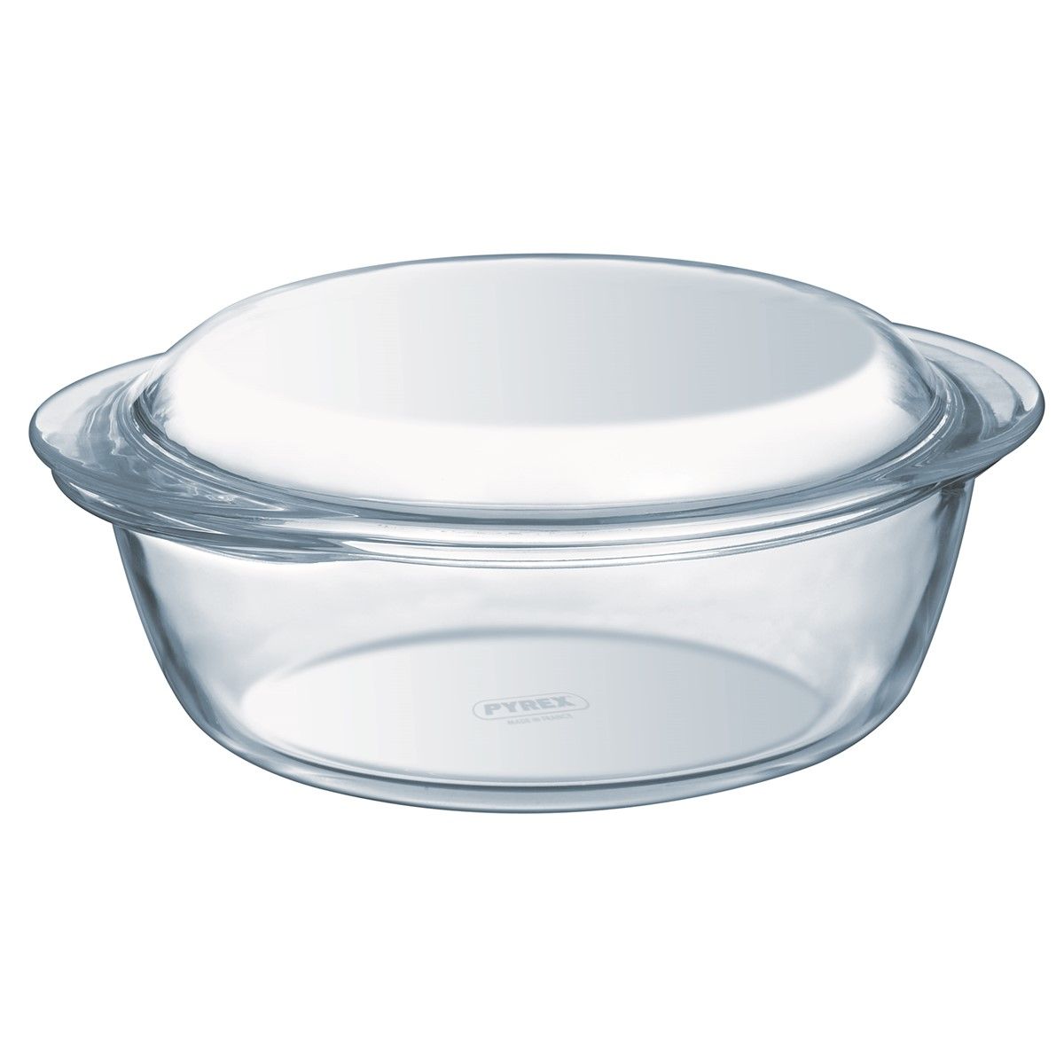 Cocotte four ronde en verre 1L