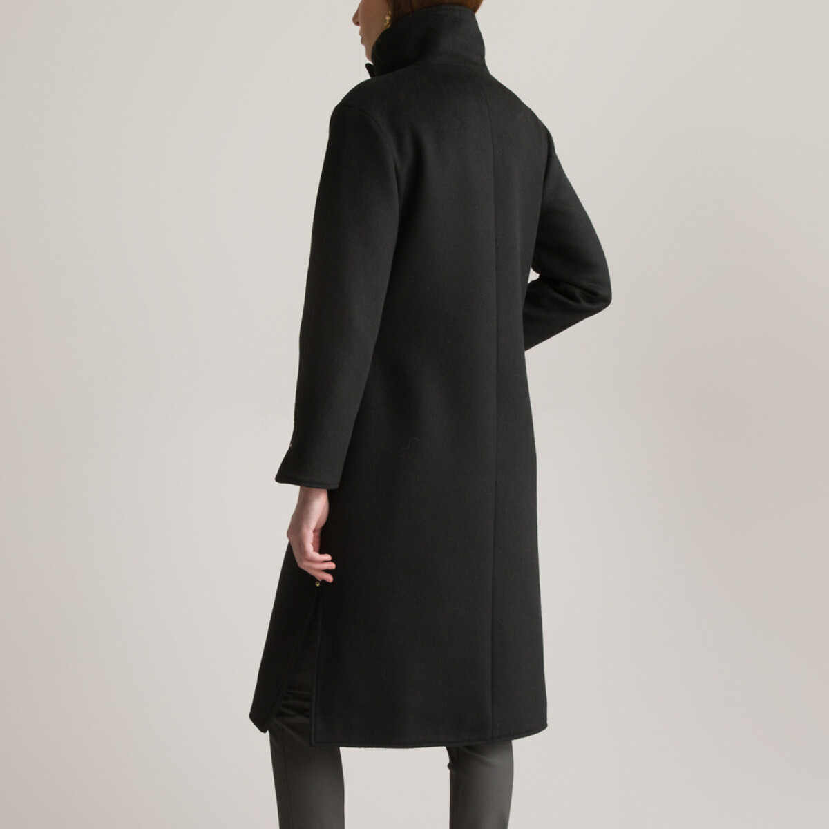 Пальто Длинное асимметричное с завязками 36 (FR) - 42 (RUS) черный LaRedoute, размер 36 (FR) - 42 (RUS) Пальто Длинное асимметричное с завязками 36 (FR) - 42 (RUS) черный - фото 4