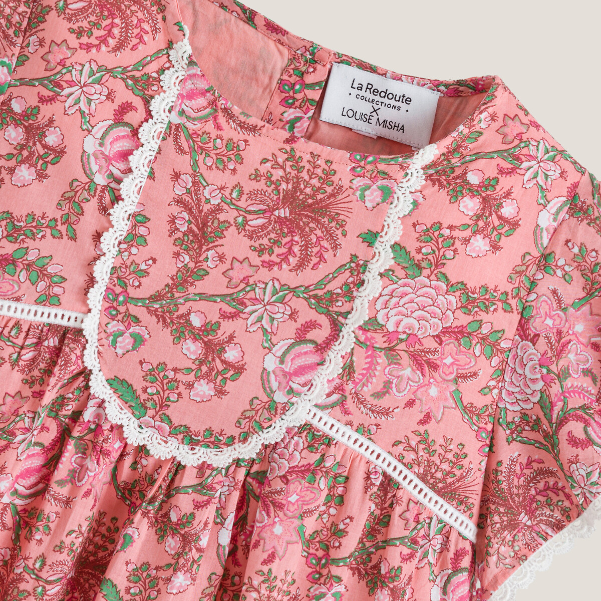 Платье LOUISE MISHA X LA REDOUTE COLLECTIONS С короткими рукавами и принтом 314 лет 12 лет -150 см розовый, размер 12 лет -150 см - фото 2