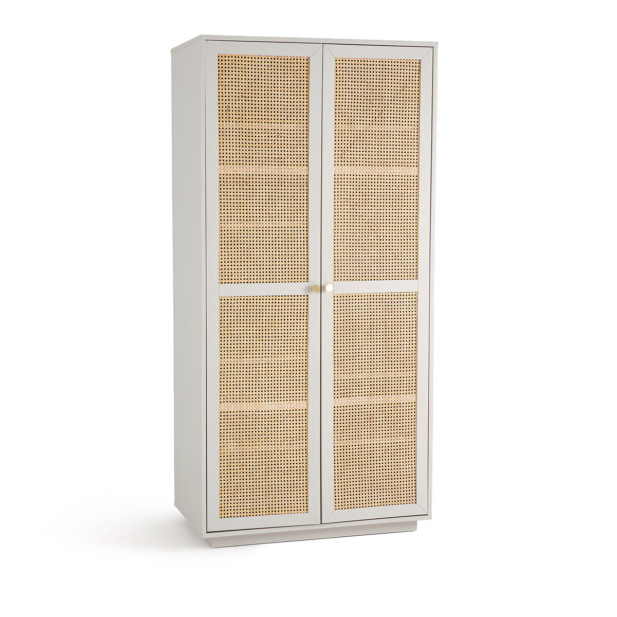 Шкаф с двумя дверцами Paola единый размер серый шкаф с двумя ящиками двумя раздвижными дверцами wapong единый размер бежевый