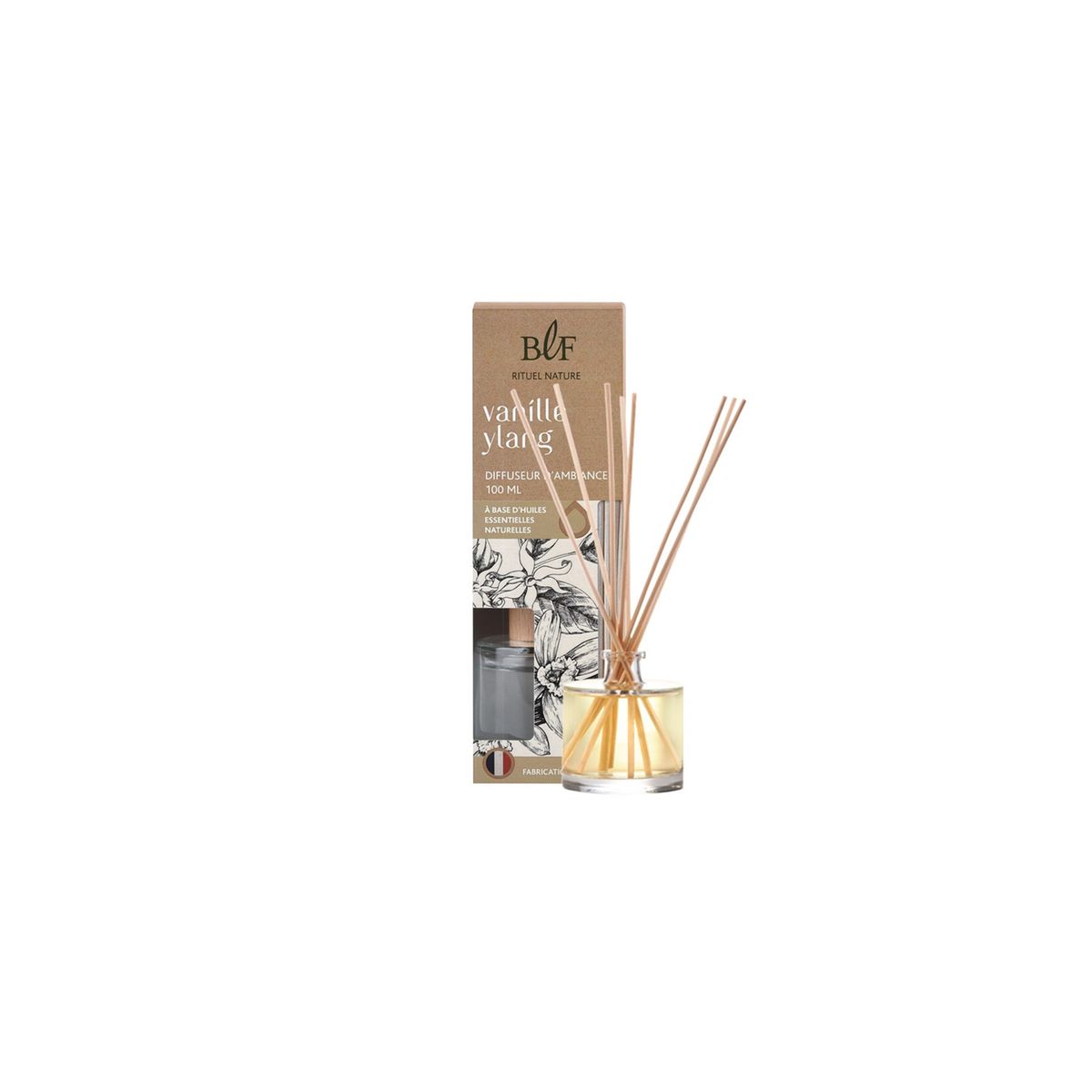 Diffuseur de parfum aux huiles essentielles naturelles 100ml vanille ylang