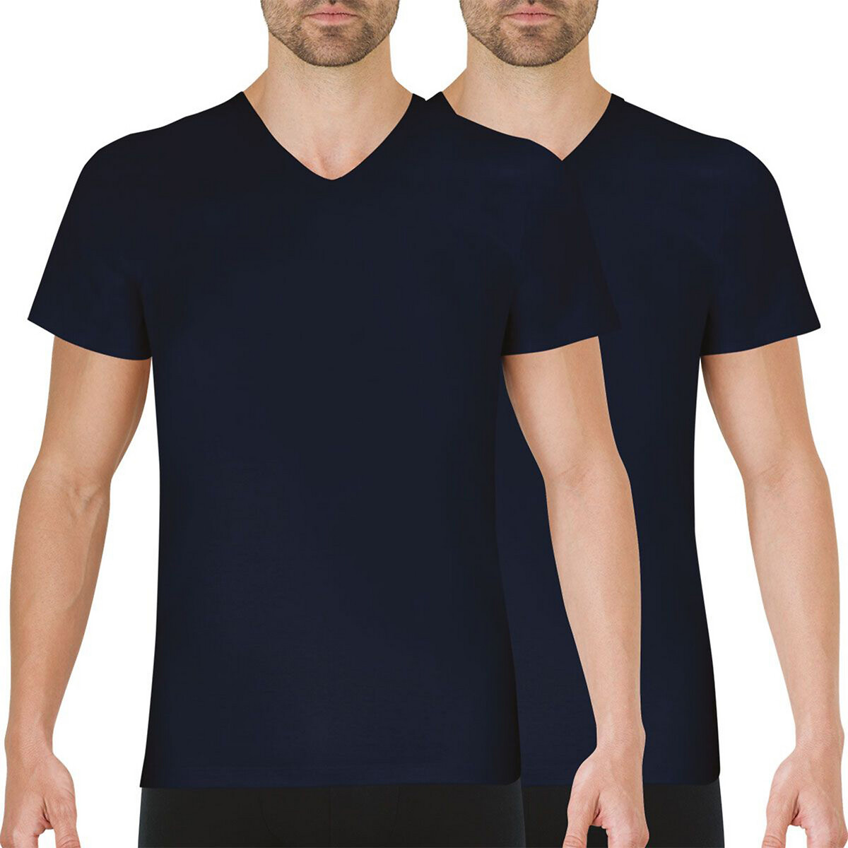 Lote de 2 T-shirts com decote em V, Héritage