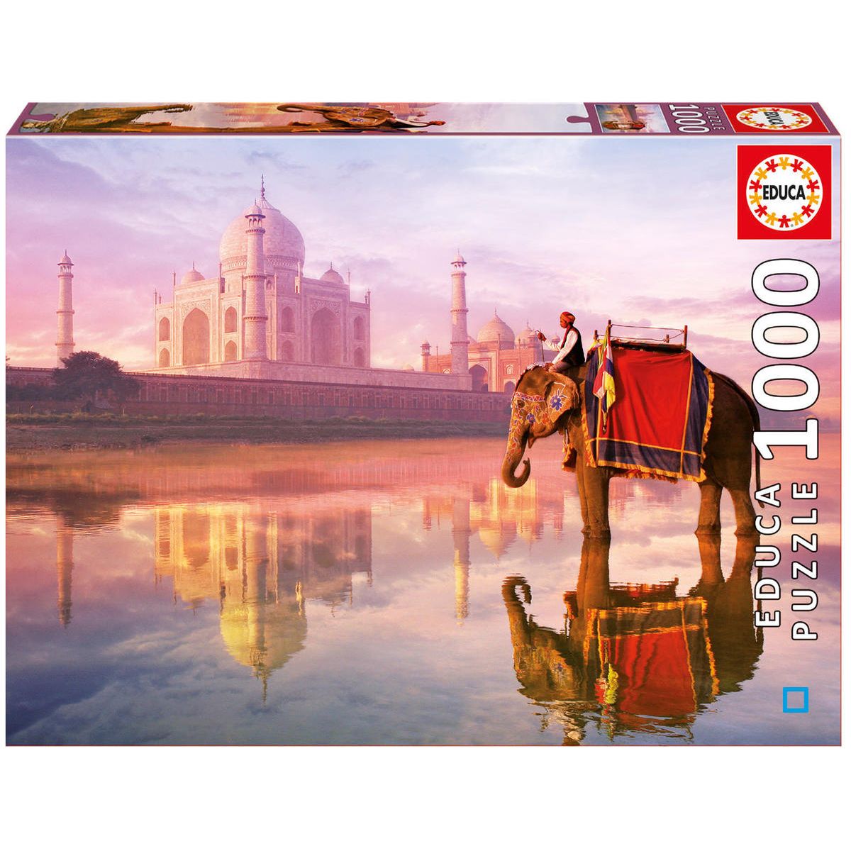 1000 Éléphant au Taj Mahal - EDU16756