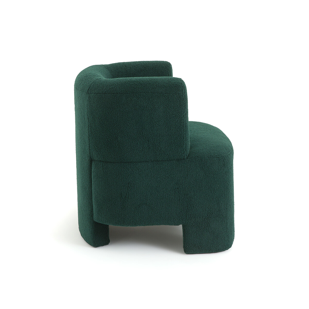 Кресло Из ткани букле маленькая модель Darrel единый размер зеленый LaRedoute - фото 3
