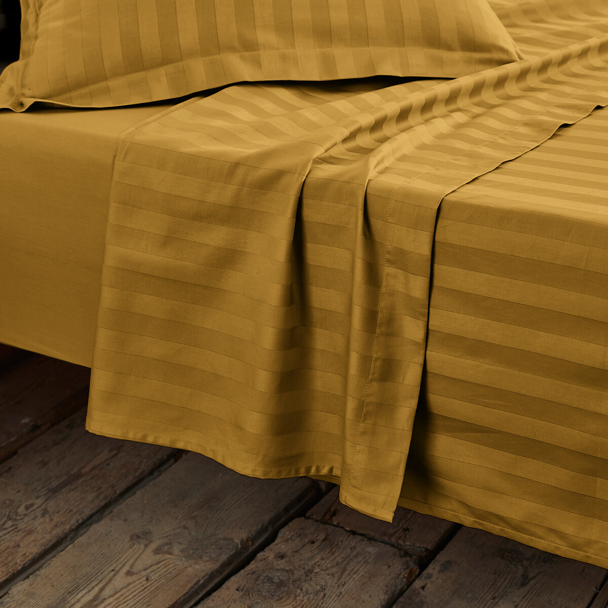 

Простыня LaRedoute, Каштановый, Простыня из хлопкового сатина в полоску 270 x 290 см каштановый